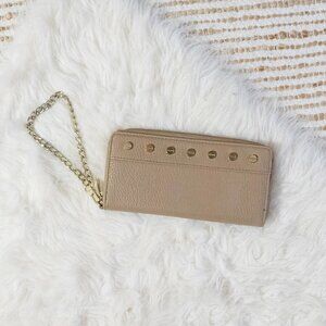 Olivia + Joy Zip Around Wallet Wristlet Smartphone Case w/ Gold Hardware